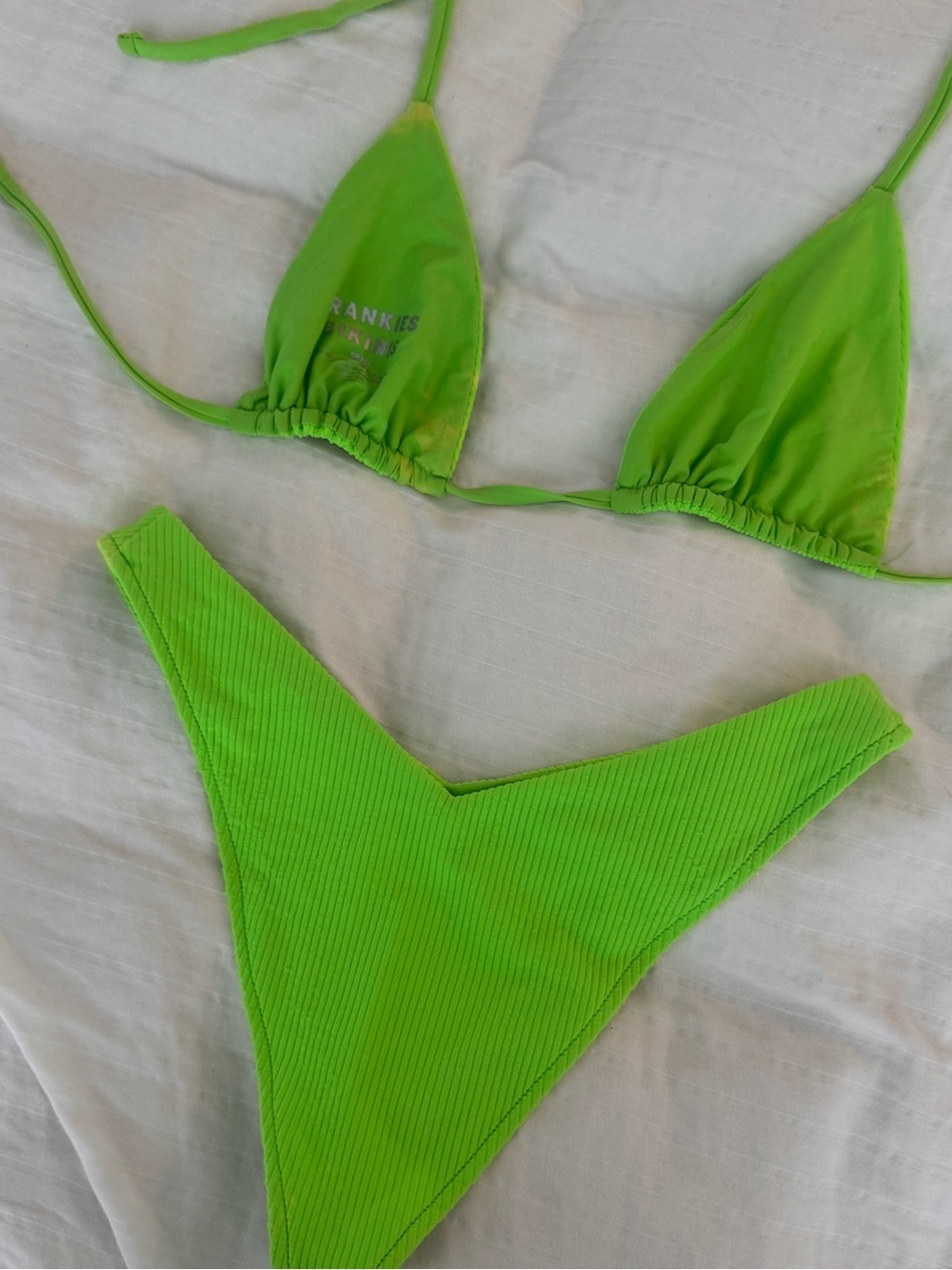 Frankie’s Ribbed Triangle Bikini Set - Picture 4 of 6